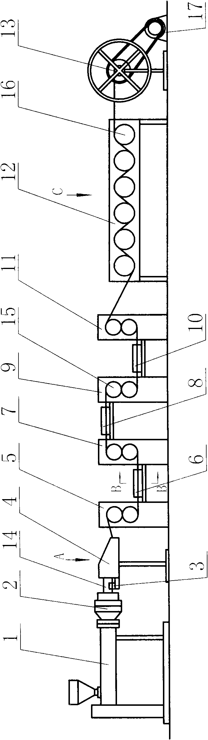 Thermal stretch processing method of ultra-high molecular weight polyethylene diaphragm