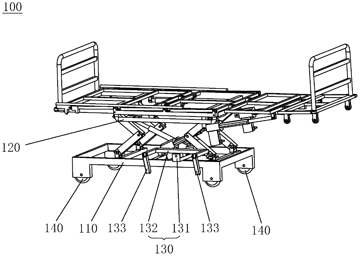 Nursing bed and chair assembly