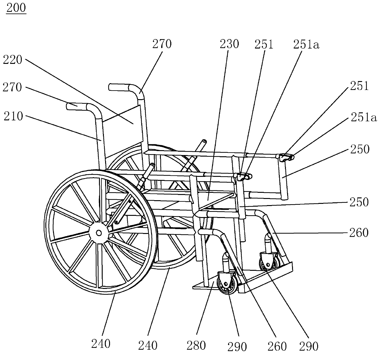 Nursing bed and chair assembly