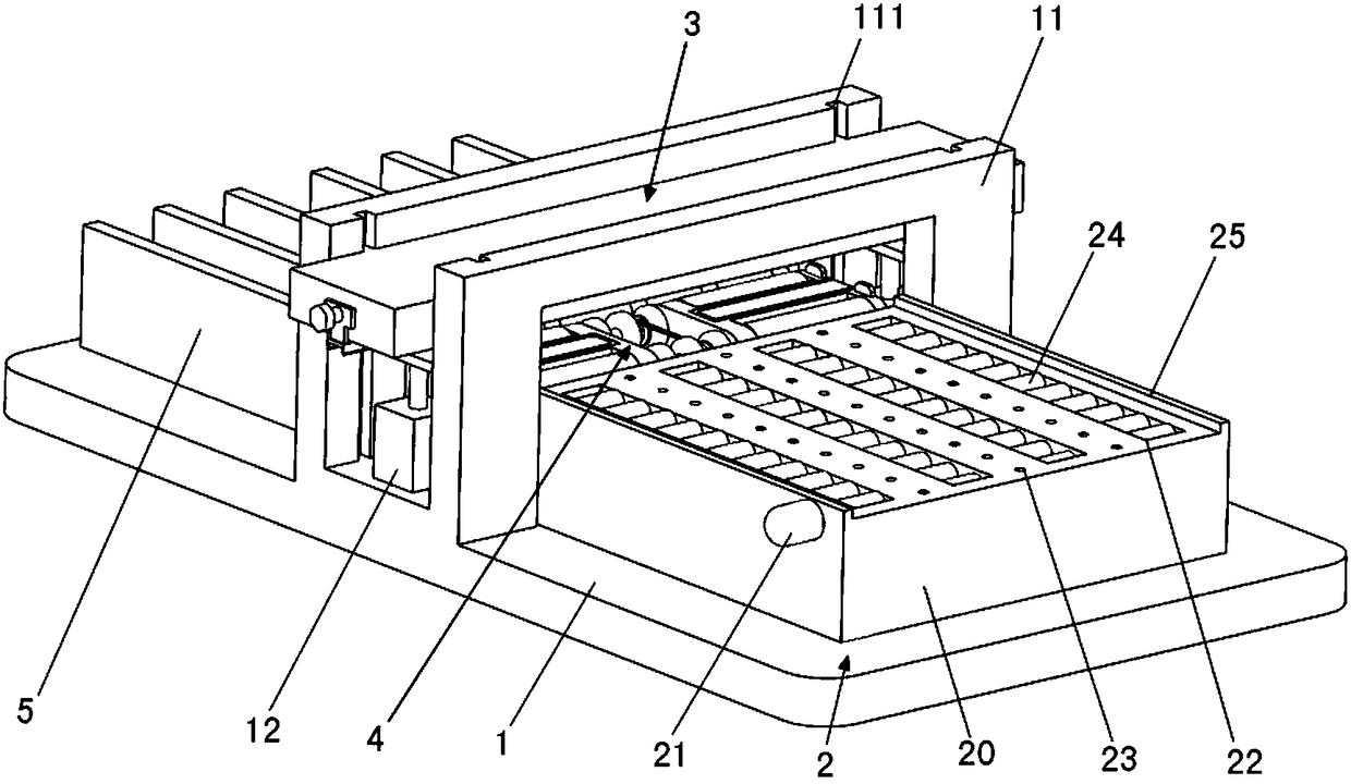 Paperboard groove punching mechanism