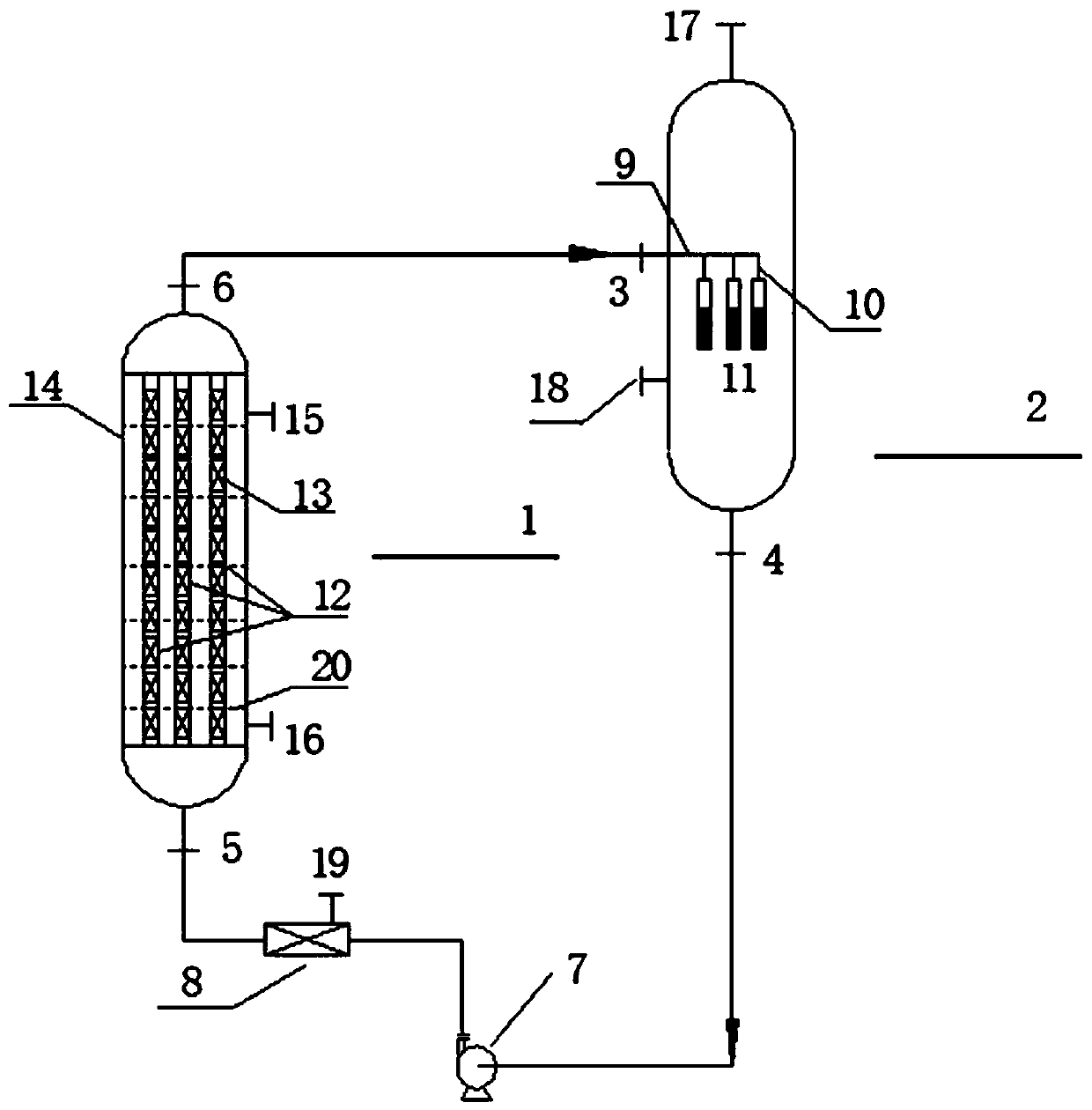 A production equipment for synthesizing low molecular weight polyphenylene ether