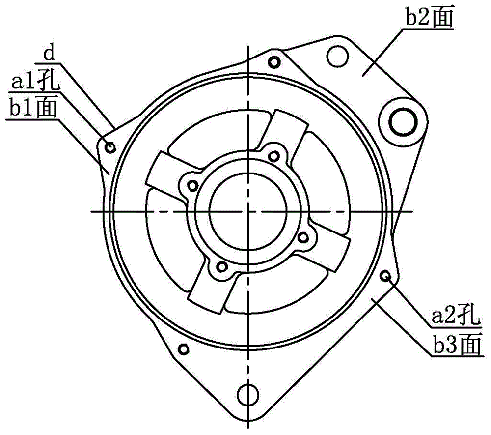 Hydraulic automatic clamp for turning motor shell