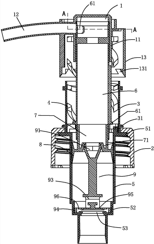 External elastomer plastic cement spring pressing pump