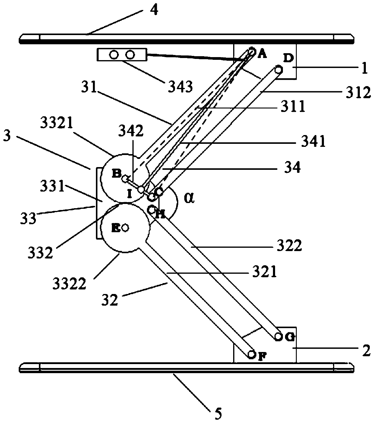 Stepless adjustable stretching/retracting device and application method thereof