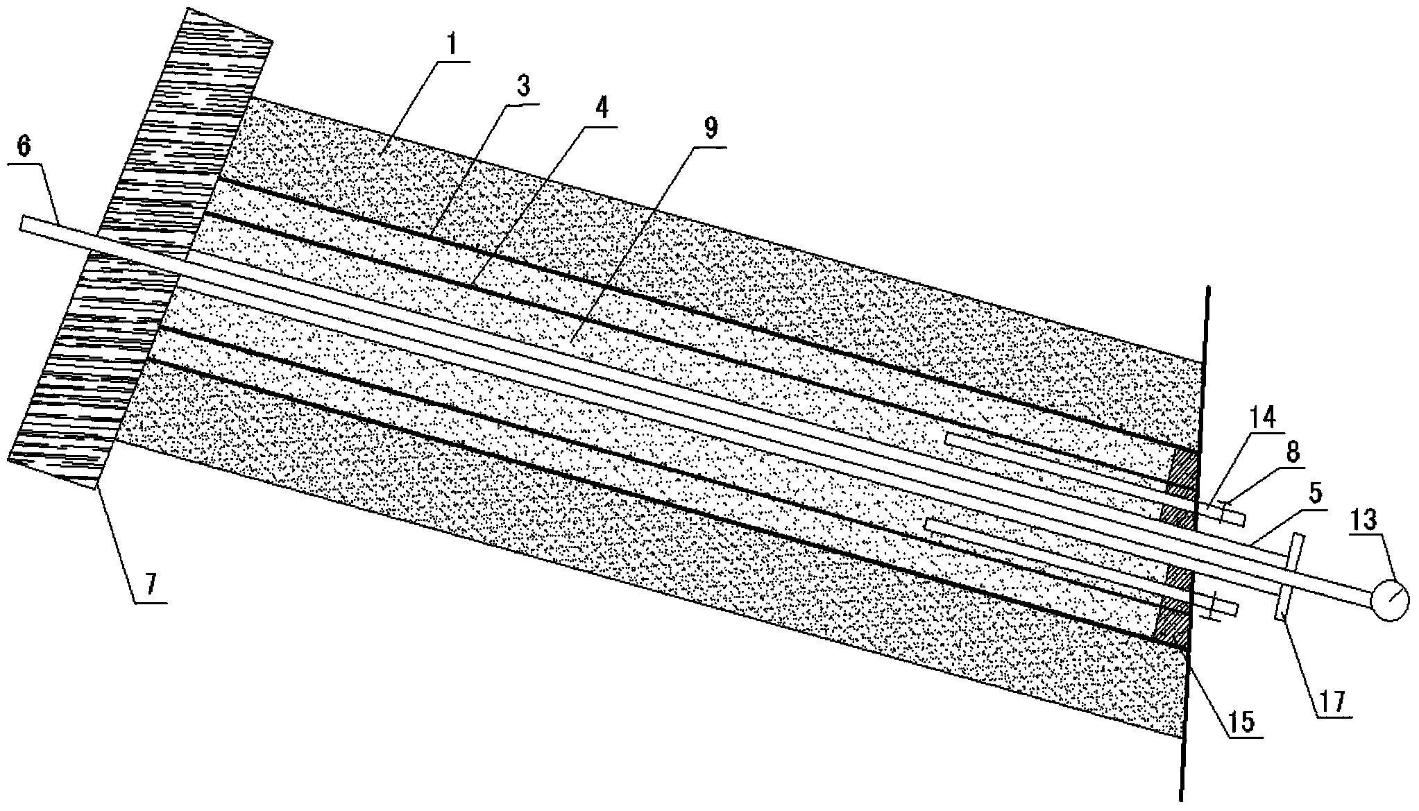 Quick measurement method of coal seam gas pressure