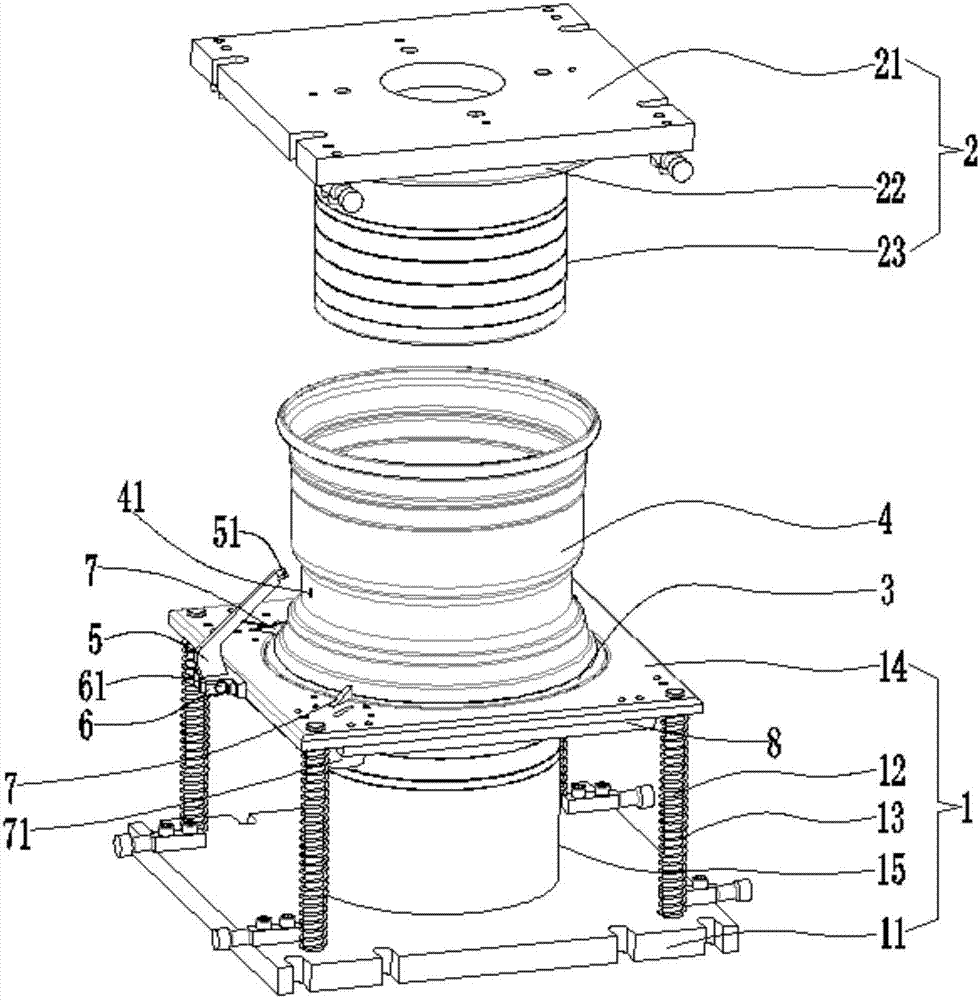 Wheel inversion press fit mold