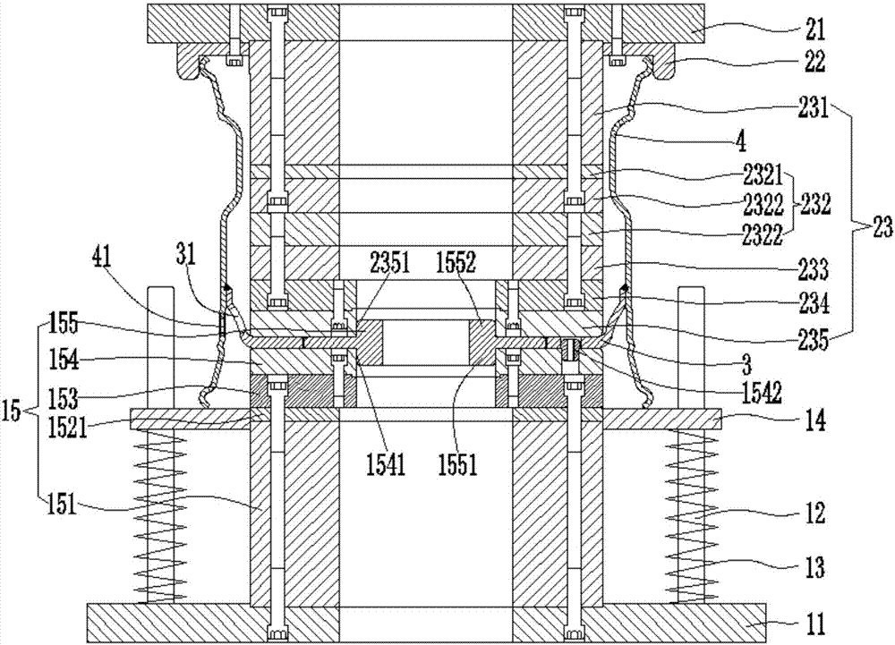 Wheel inversion press fit mold