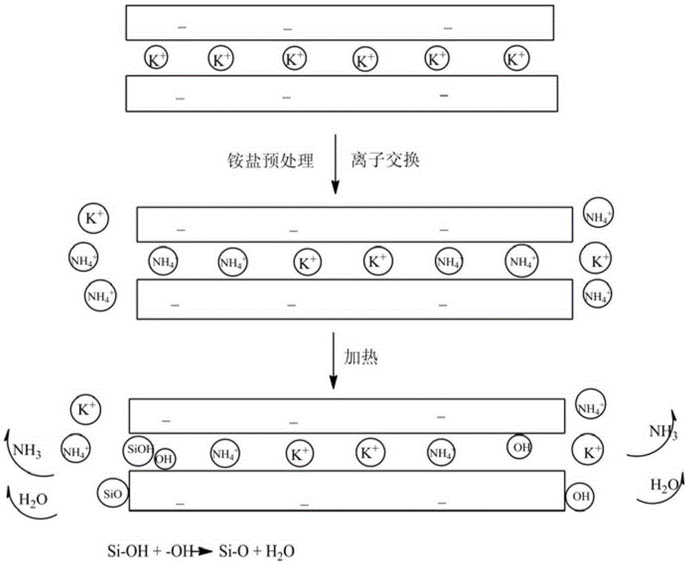 A kind of hydrophobic and lipophilic modified synthetic mica and preparation method thereof