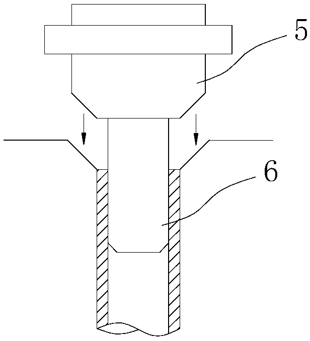 Connecting processing technology for tube and tube plate