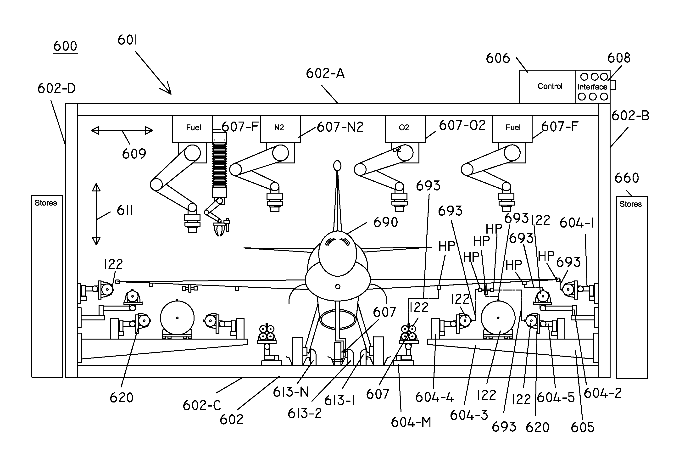 Rapid store load system for aircraft and method of operation thereof