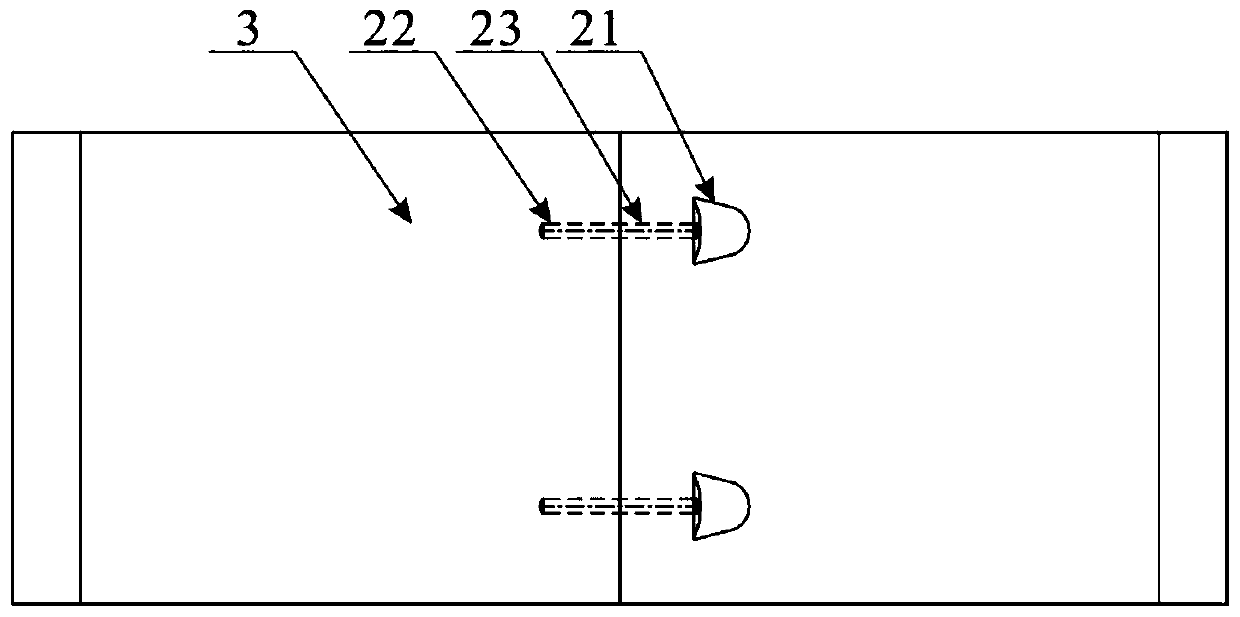 Combined joint for secondary lining reinforcement of mine method construction tunnel and mounting method