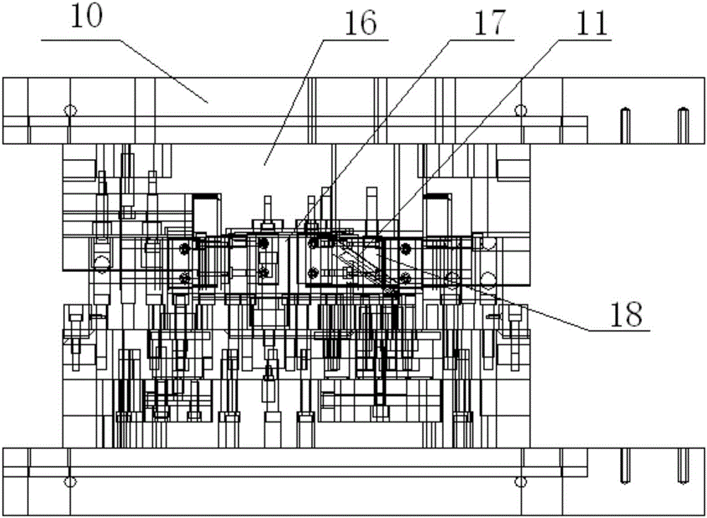 Punching die quick pulling type die capable of selecting or not selecting to conduct trimming