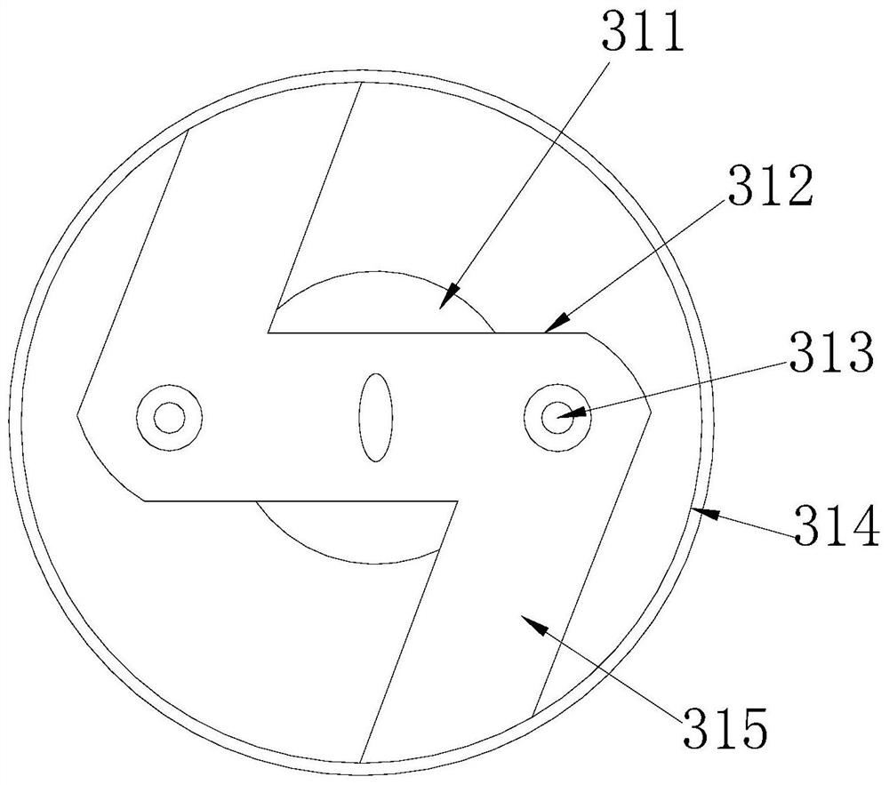 A pull-off protection device for hanging basket transmission of construction engineering equipment