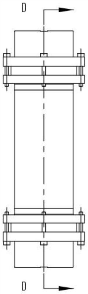 Pressure-bearing device for simulating high-energy-storage rock mass excavation unloading test and sealing method