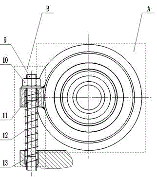 Connecting mechanism for car swing arm and frame