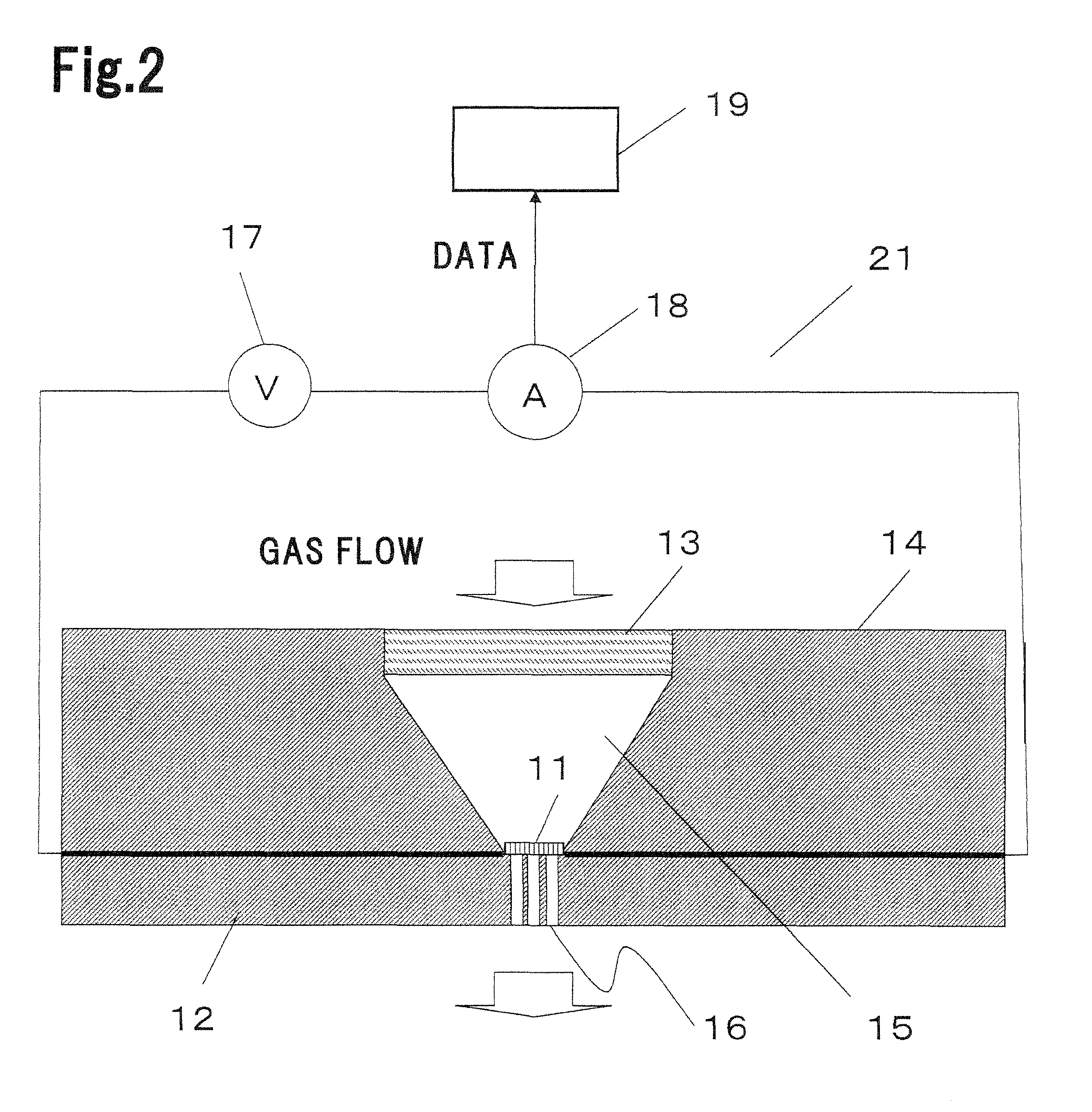 Sensing element for nitrogen oxide molecule sensing apparatus for nitrogen oxide molecule and method for sensing nitrogen oxide molecule