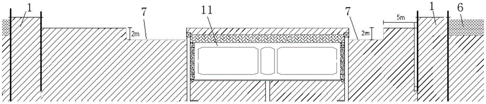 Environment-friendly dismantling construction method for two-layer steel sheet pile and soil core composite cofferdam