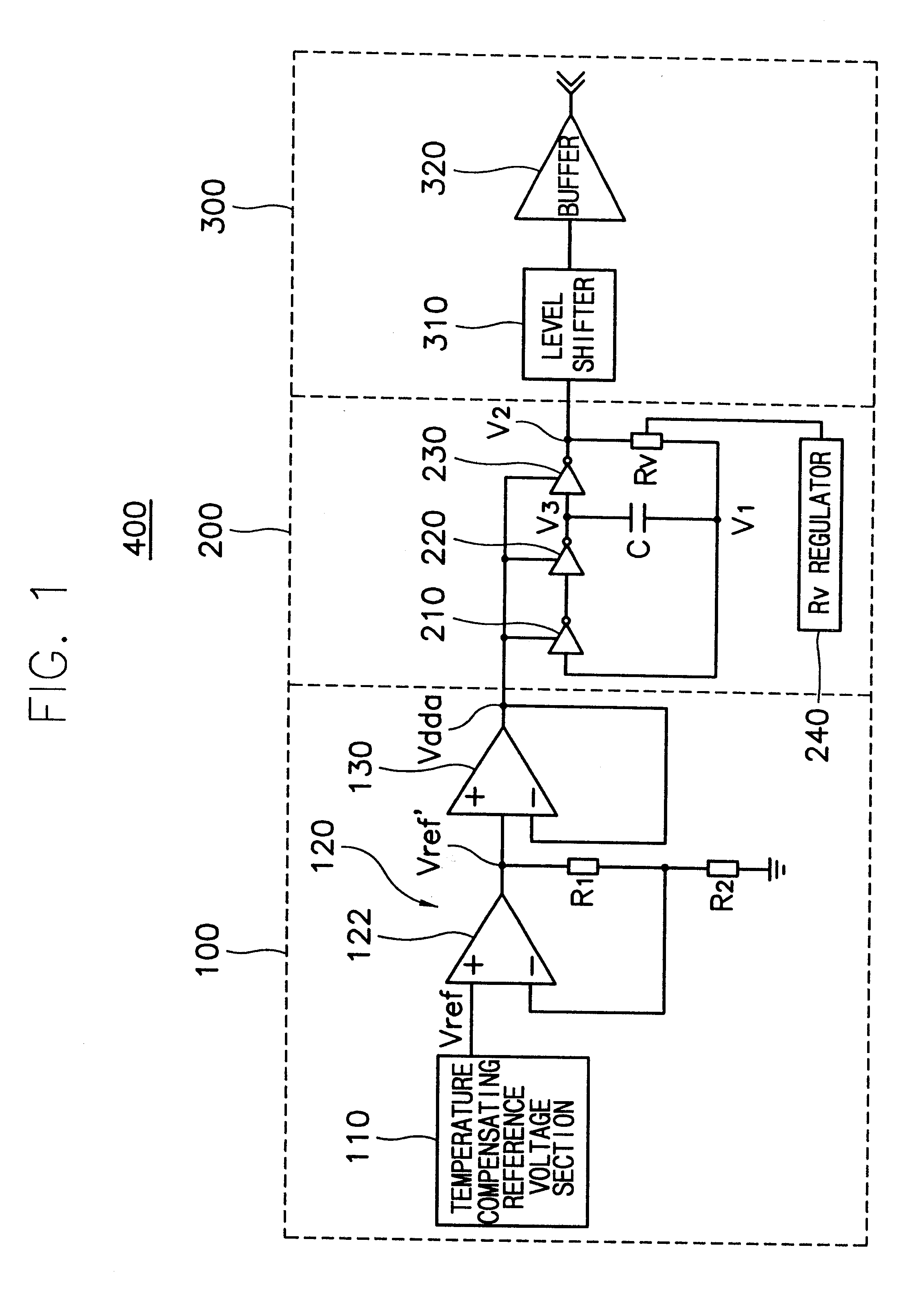 Micropower RC oscillator