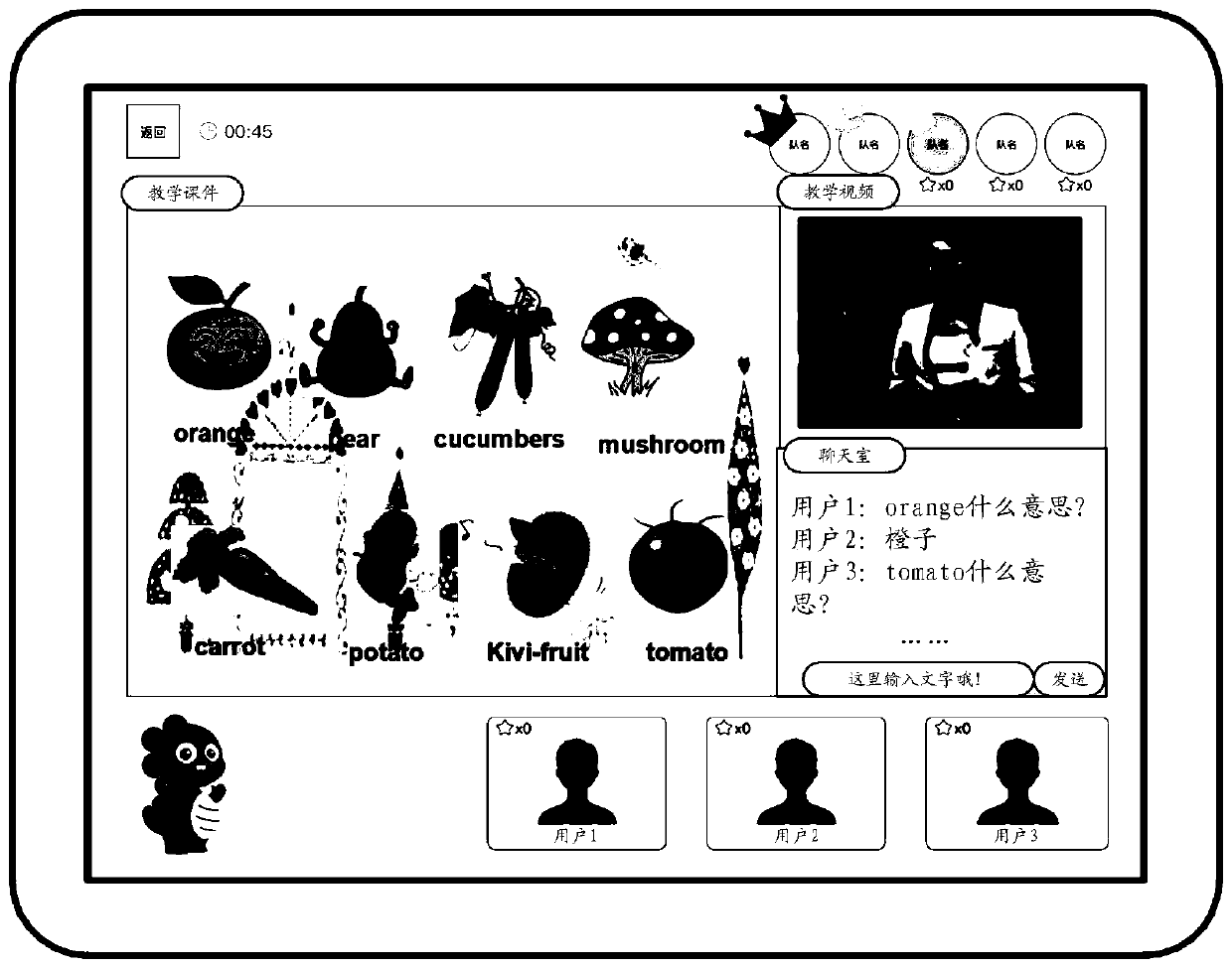 Online teaching method and device, storage medium and electronic equipment