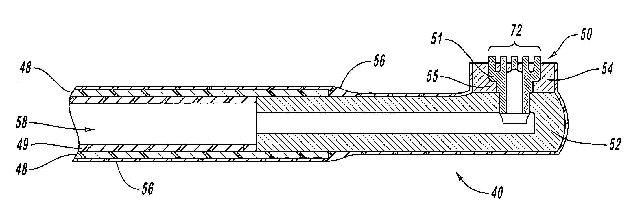 Electrosurgical ablator with integrated aspirator lumen and method of making same