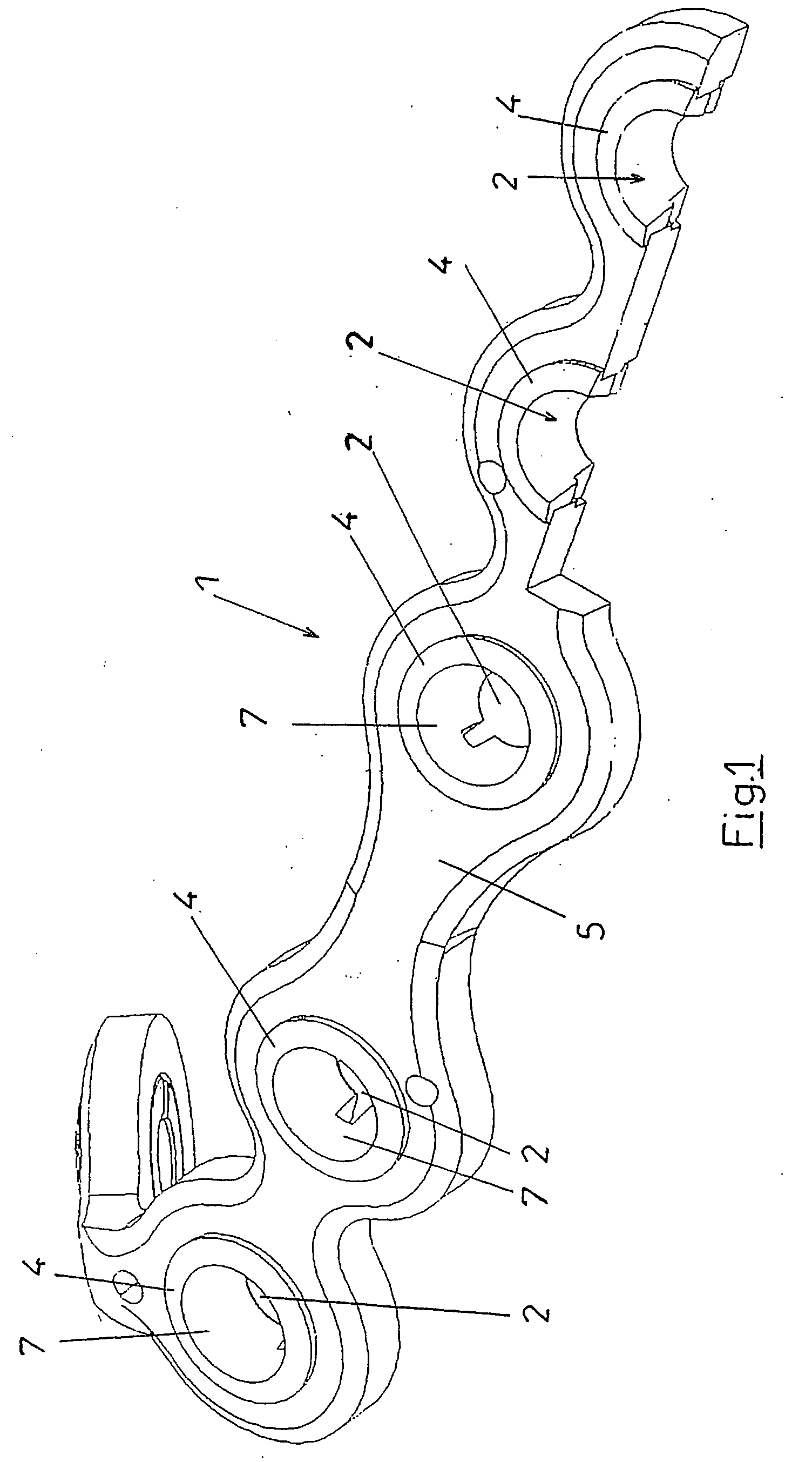 Self-locking osteosynthesis device