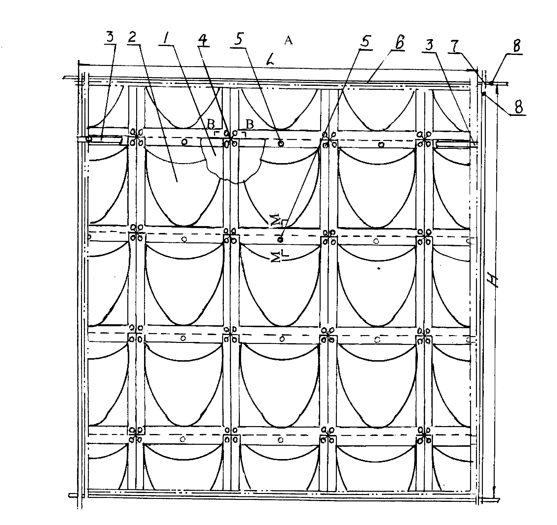 Combined cultivation device of greening plant three-dimensional vegetation