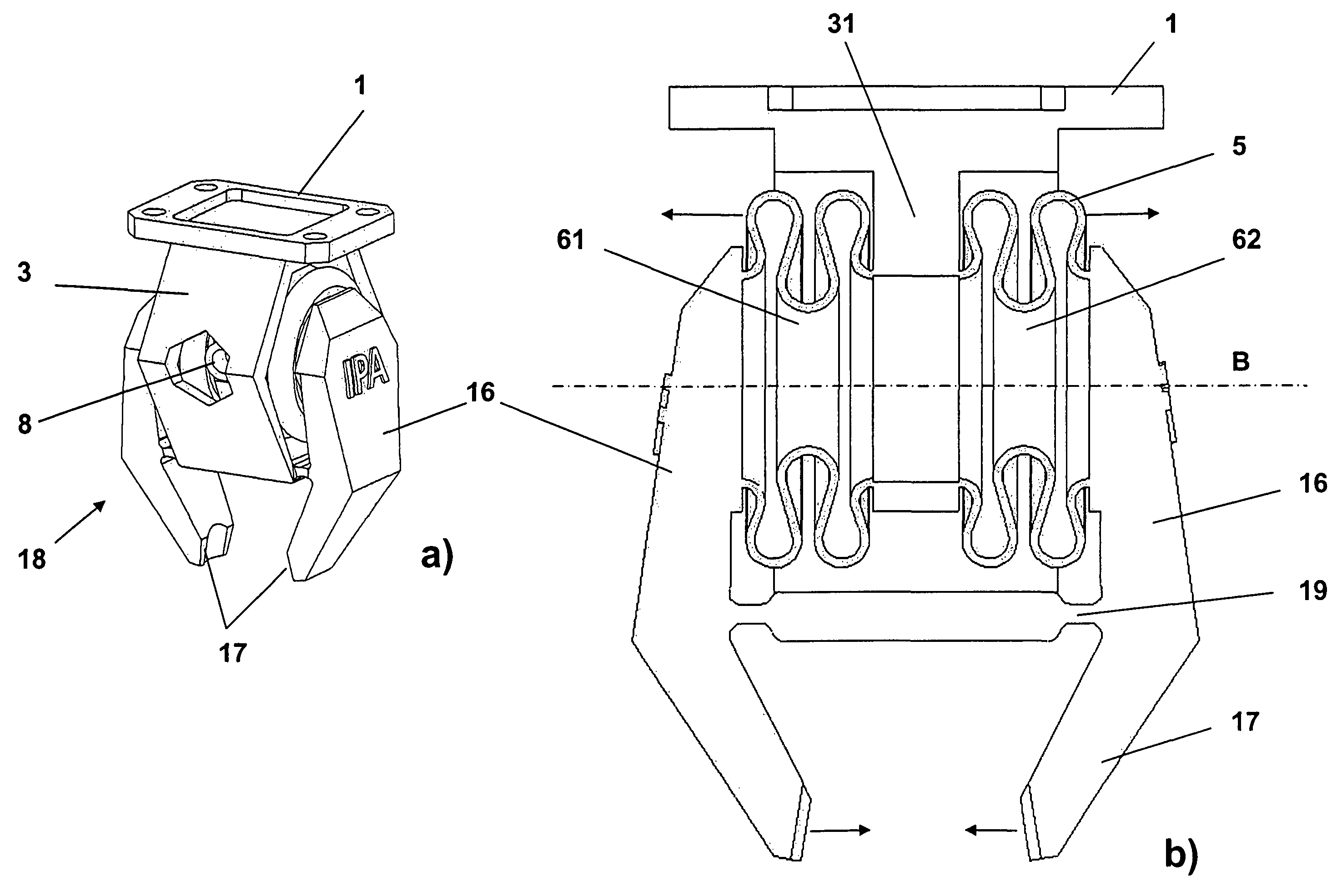 Robot gripper and method for its manufacture