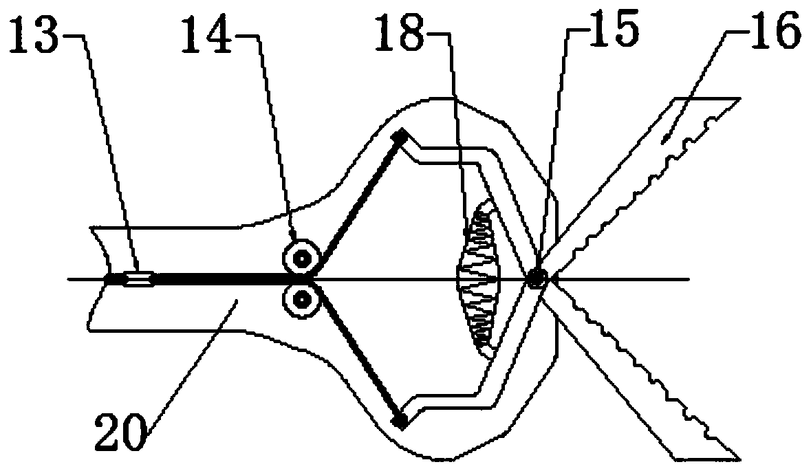 A pineapple auxiliary picking device