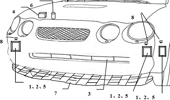 Anti-collision and anti-rolling system for car