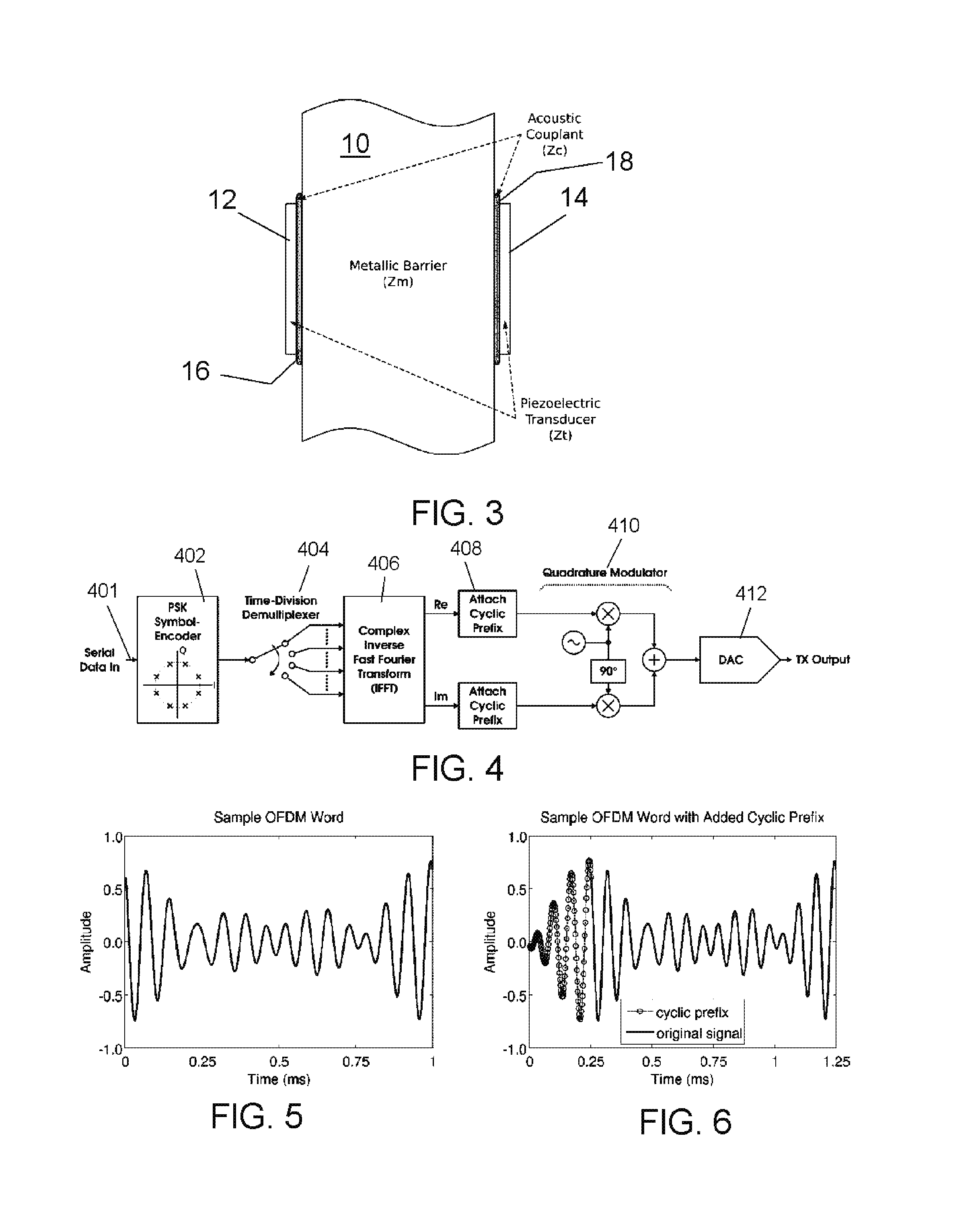 Adaptive system for efficient transmission of power and data through acoustic media