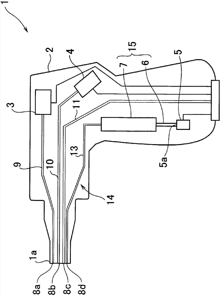 Ear probe and impedance audiometer