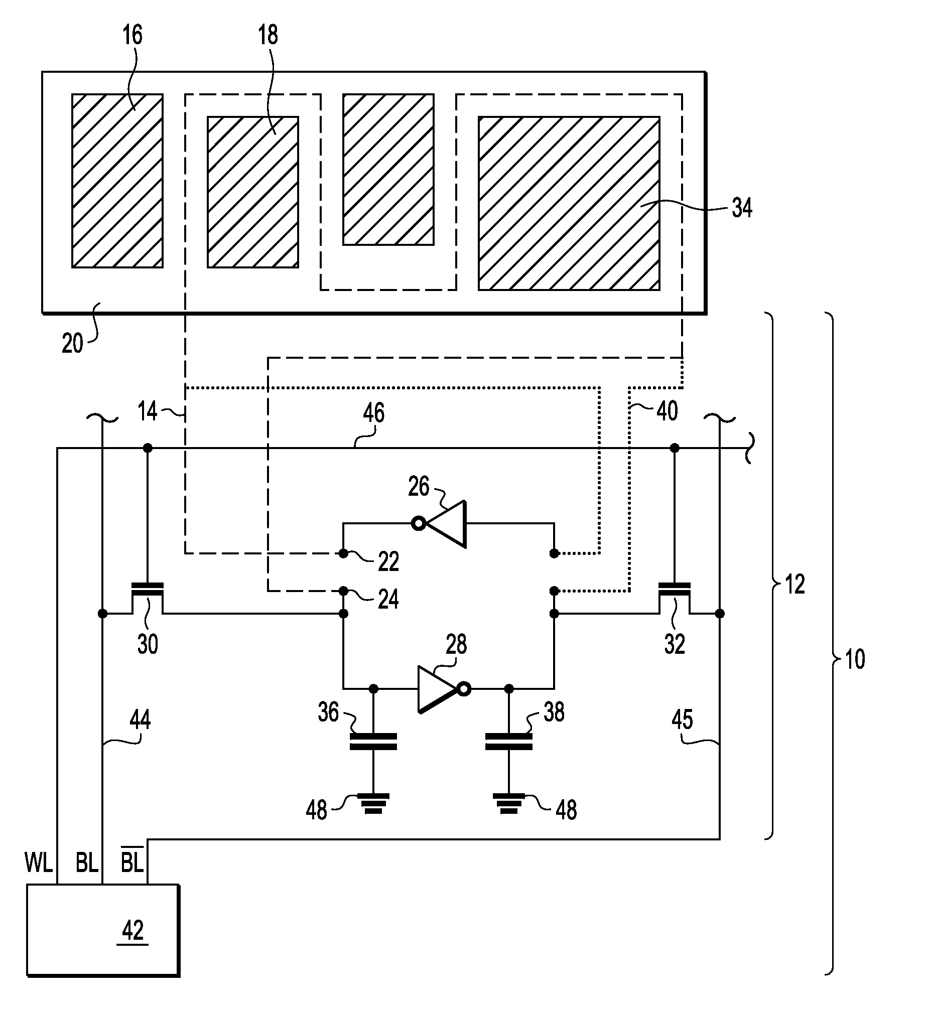 Chip damage detection device for a semiconductor integrated circuit