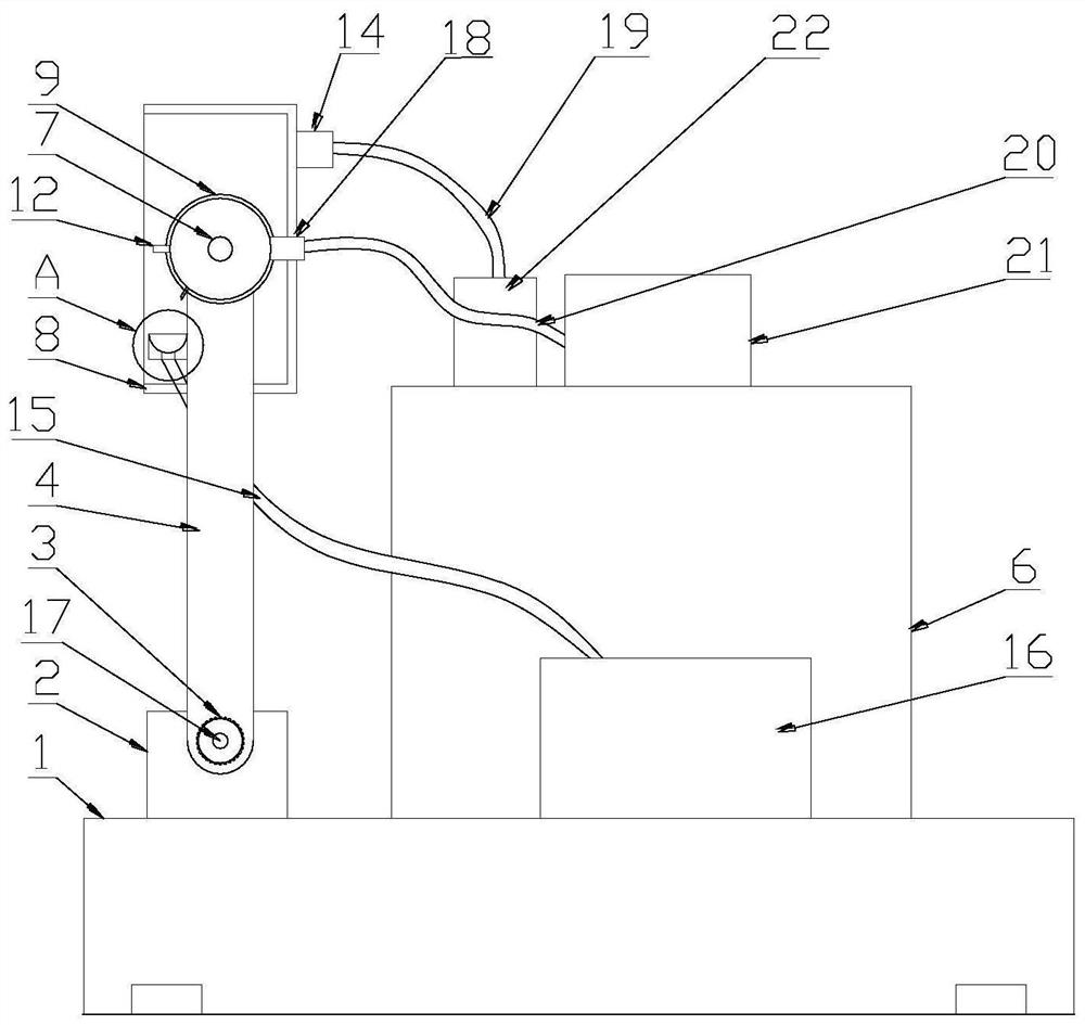 A spraying device for building exterior walls