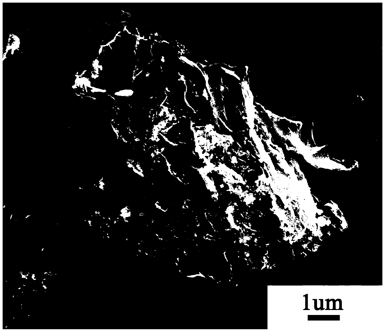 Preparation method of graphene/silicon nanosheet/carbon nanotube composite material