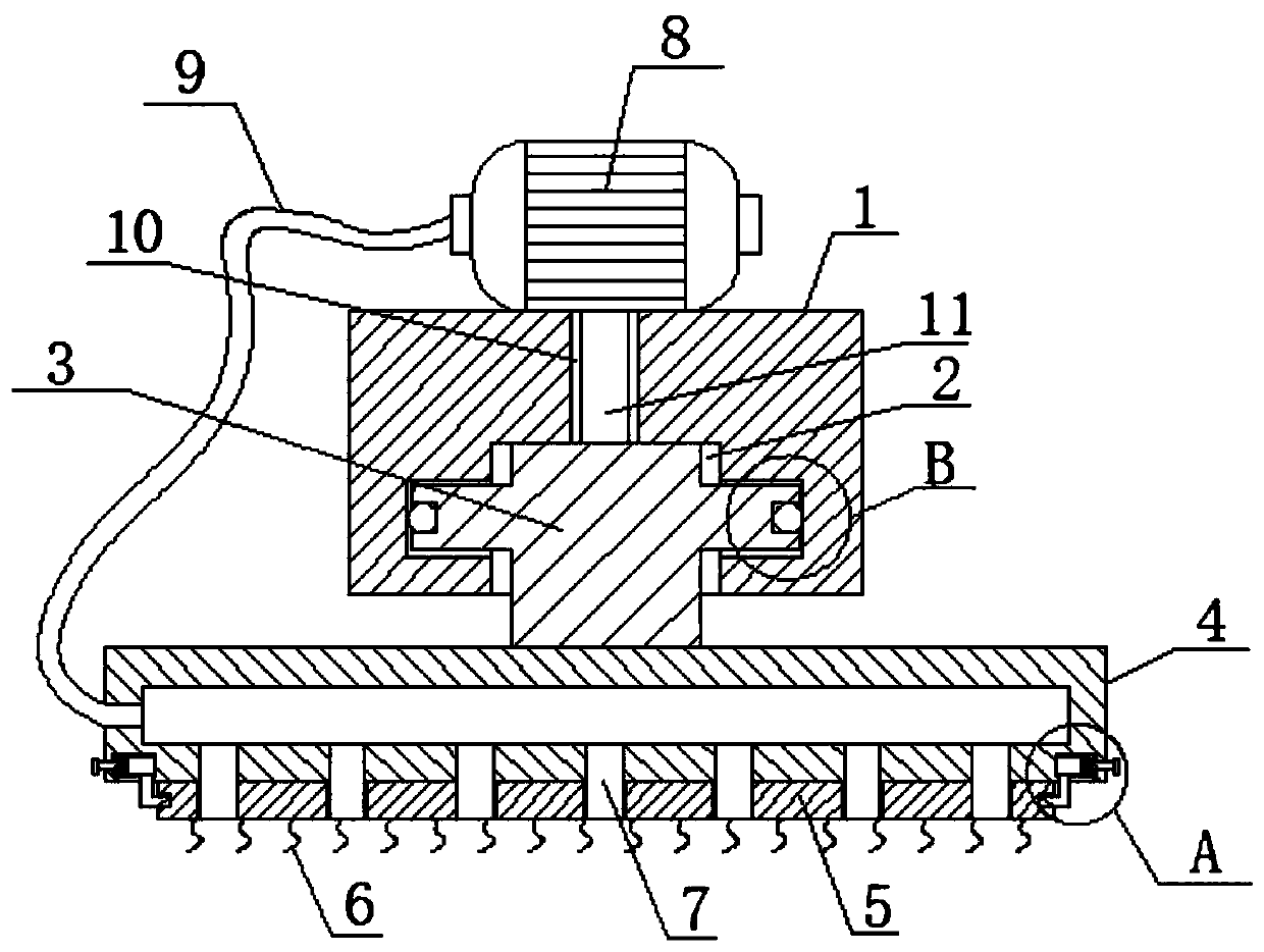 Cleaning device for dust in clamping seams of vehicle seat