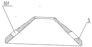 Super wear-resistant antiwear fixed sleeve of sand-making rolling-compaction port of conical sand-making machine and forming method thereof