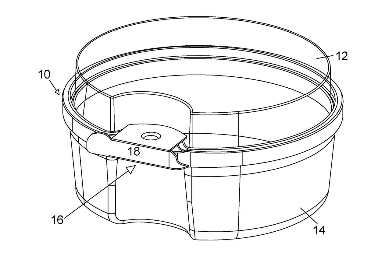 Plastic packaging with tamper evidence