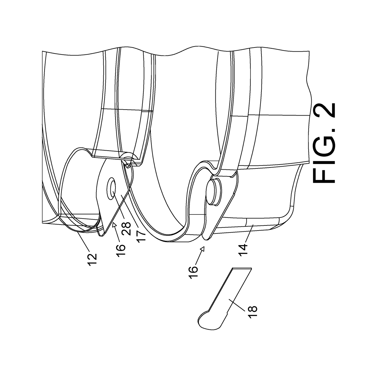 Plastic packaging with tamper evidence