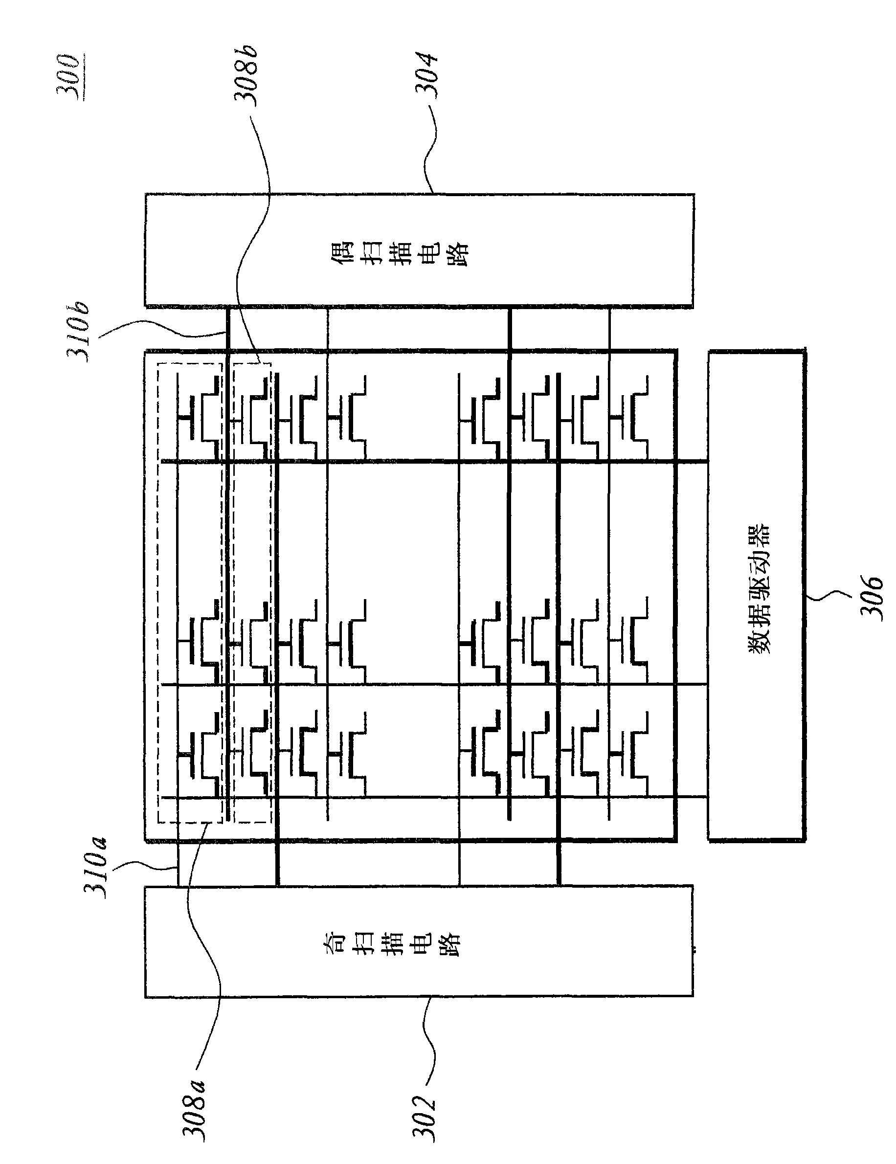 Method for driving scan line