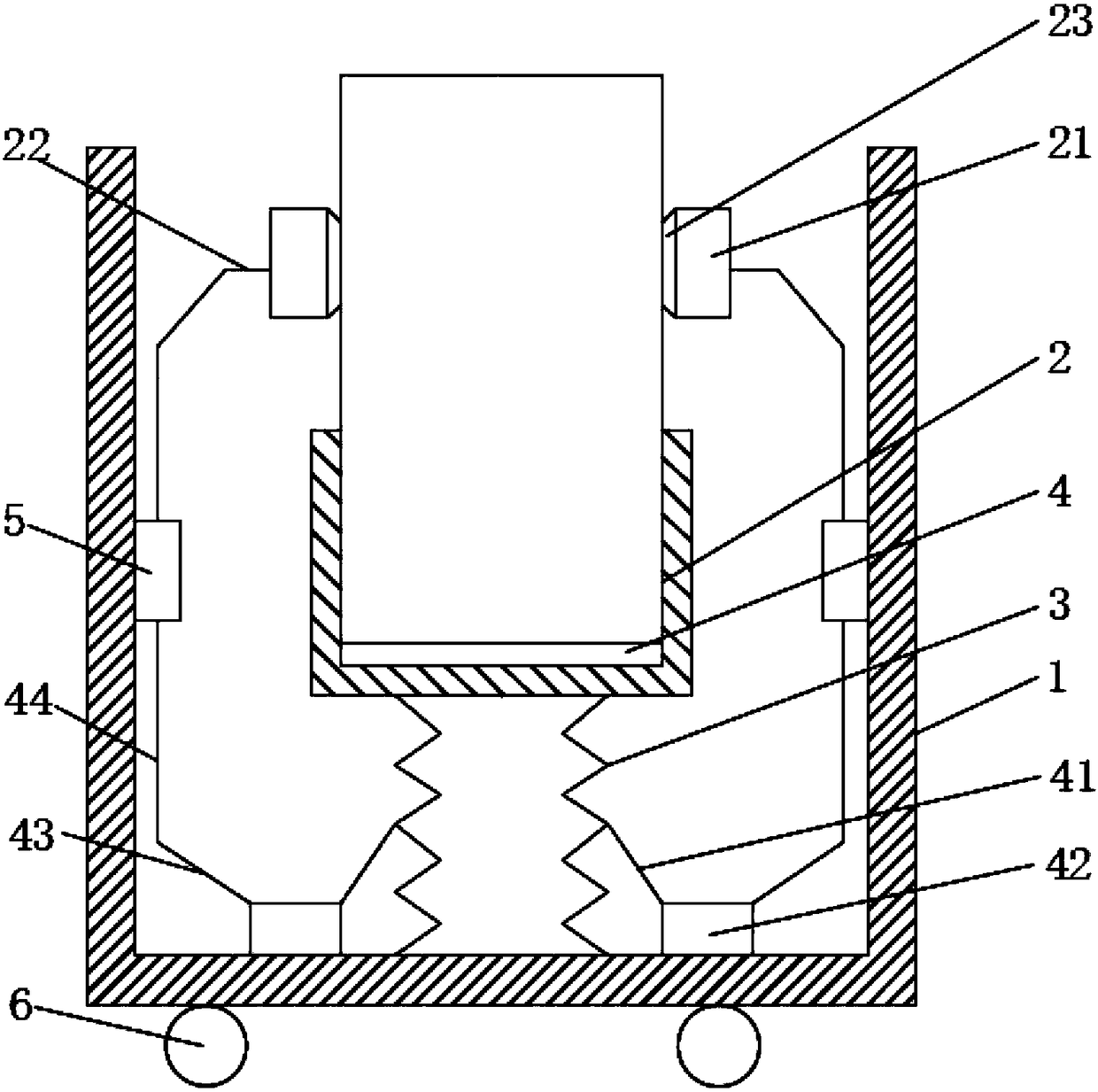 Big data server anti-vibration device