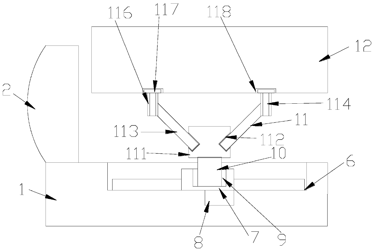 Intelligent guiding transporting vehicle capable of stacking in multiple directions