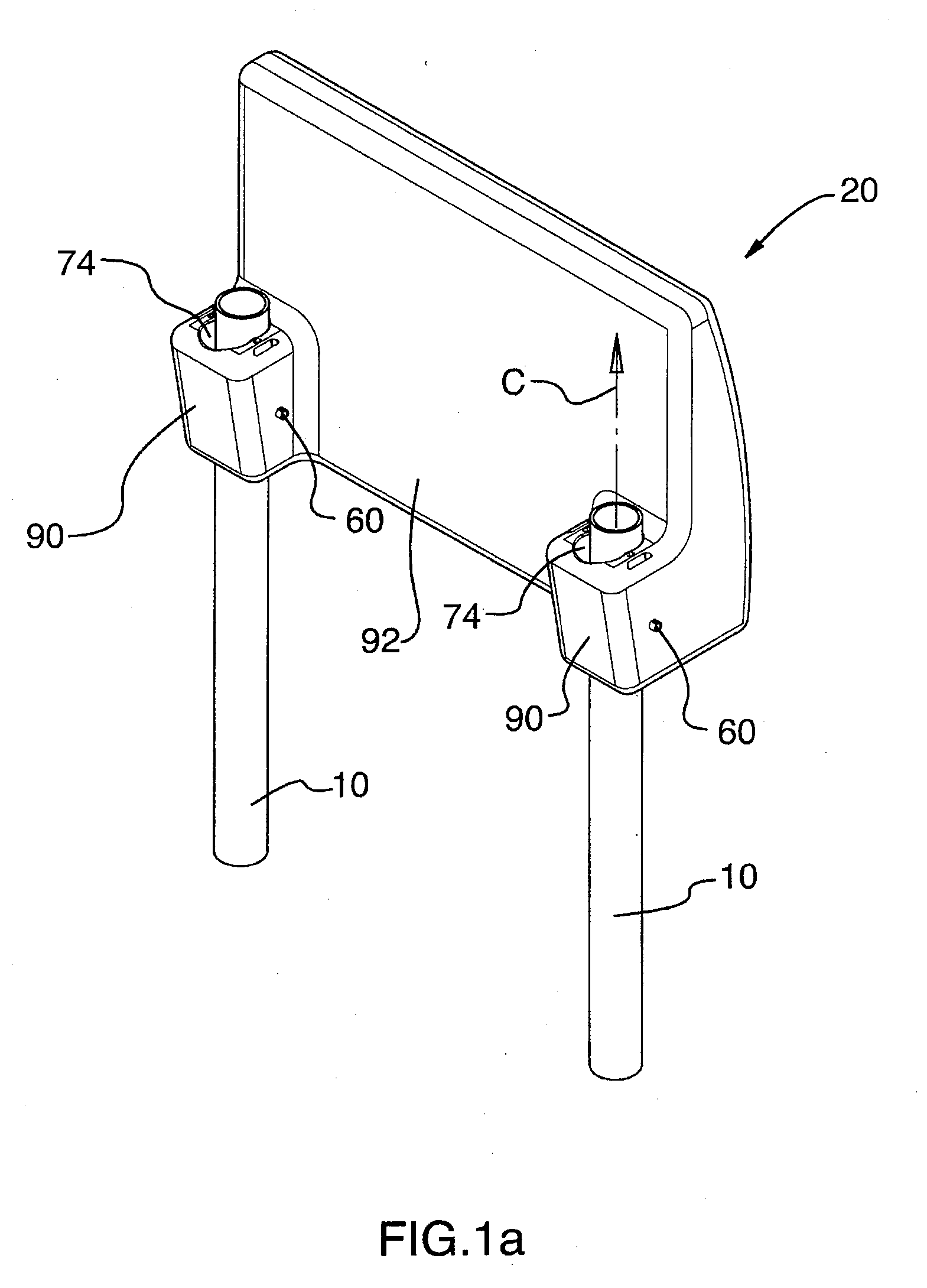 Headrest with energy dissipater for rear passenger