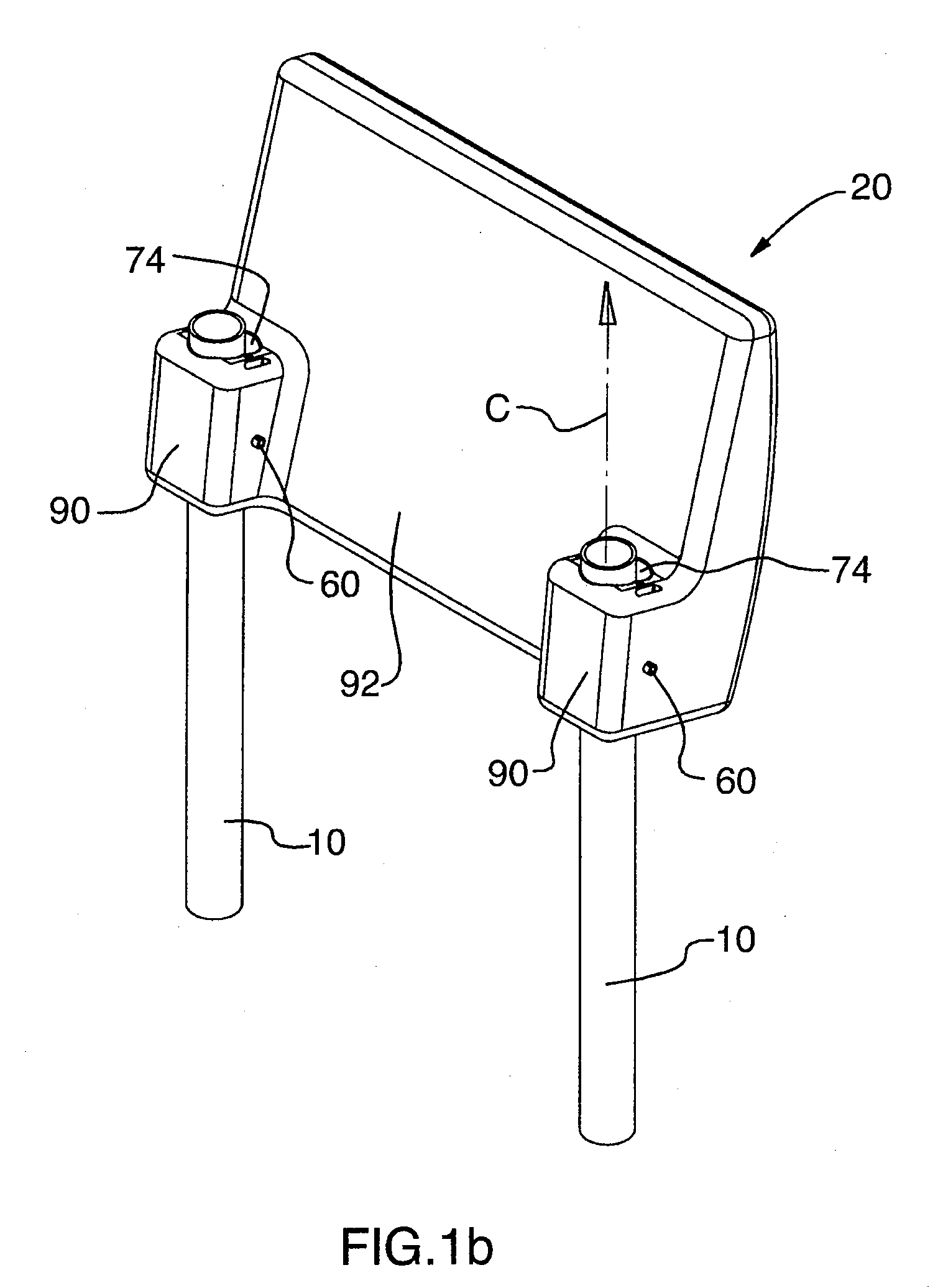 Headrest with energy dissipater for rear passenger