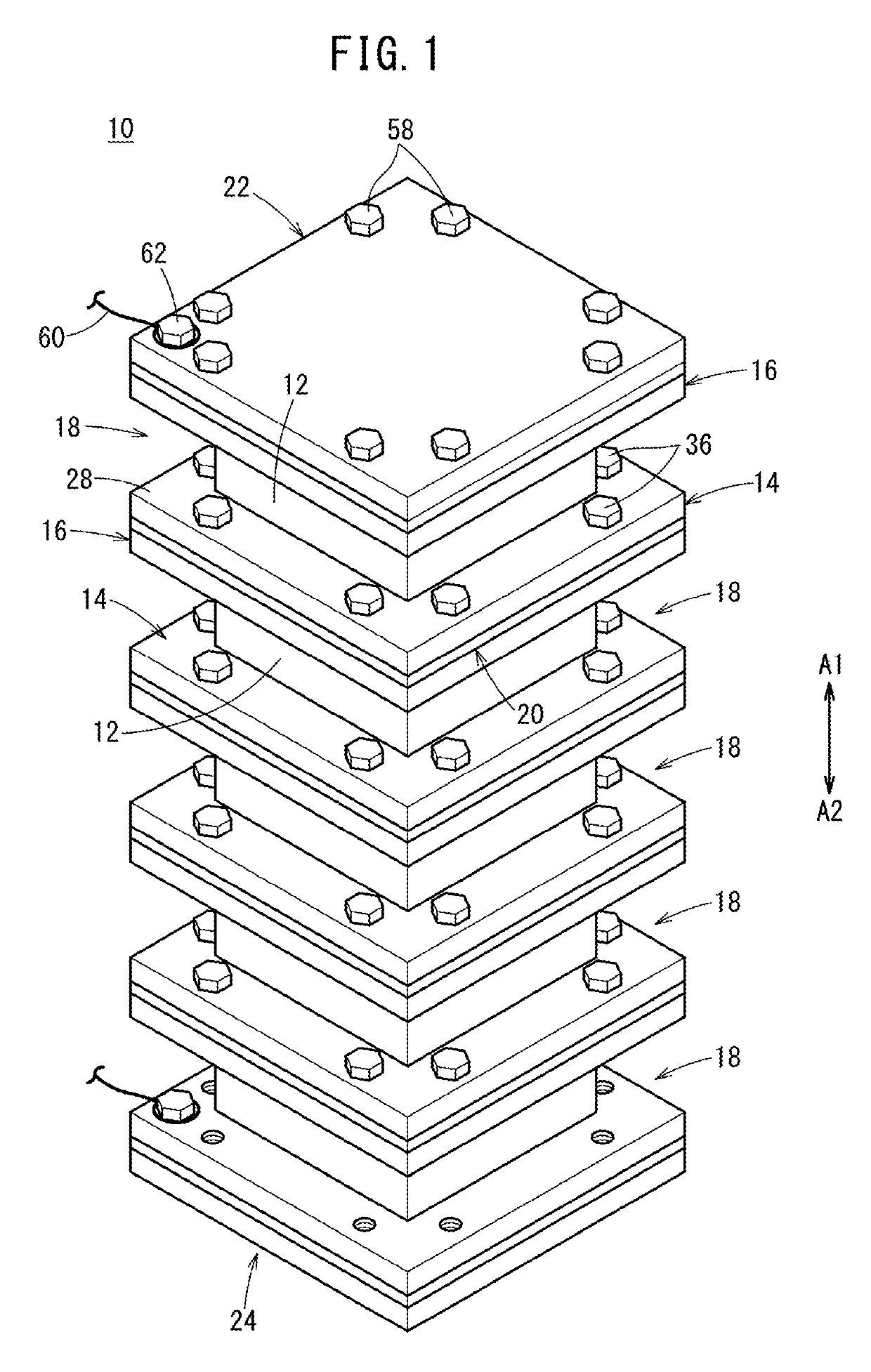 Fuel cell battery