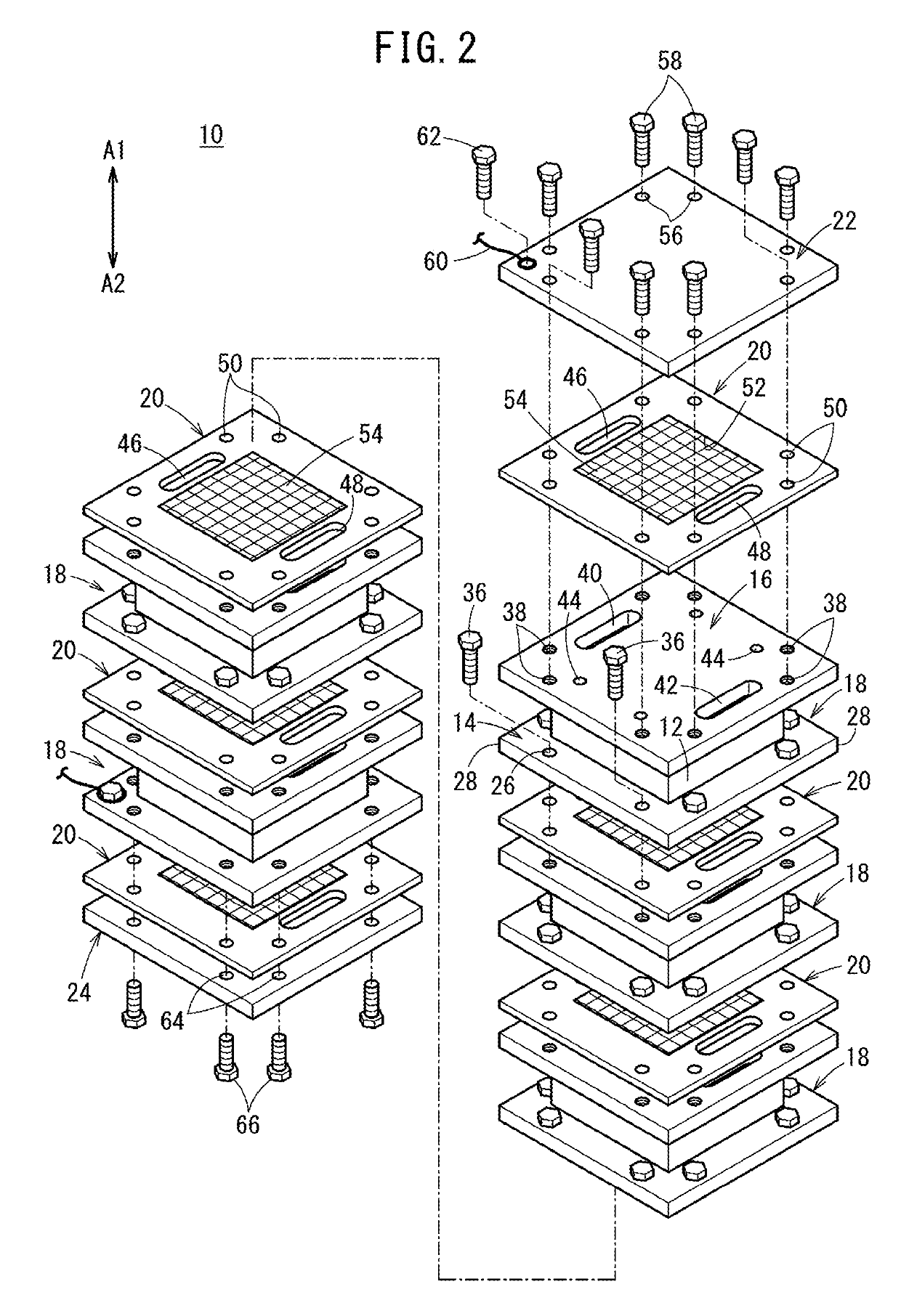 Fuel cell battery