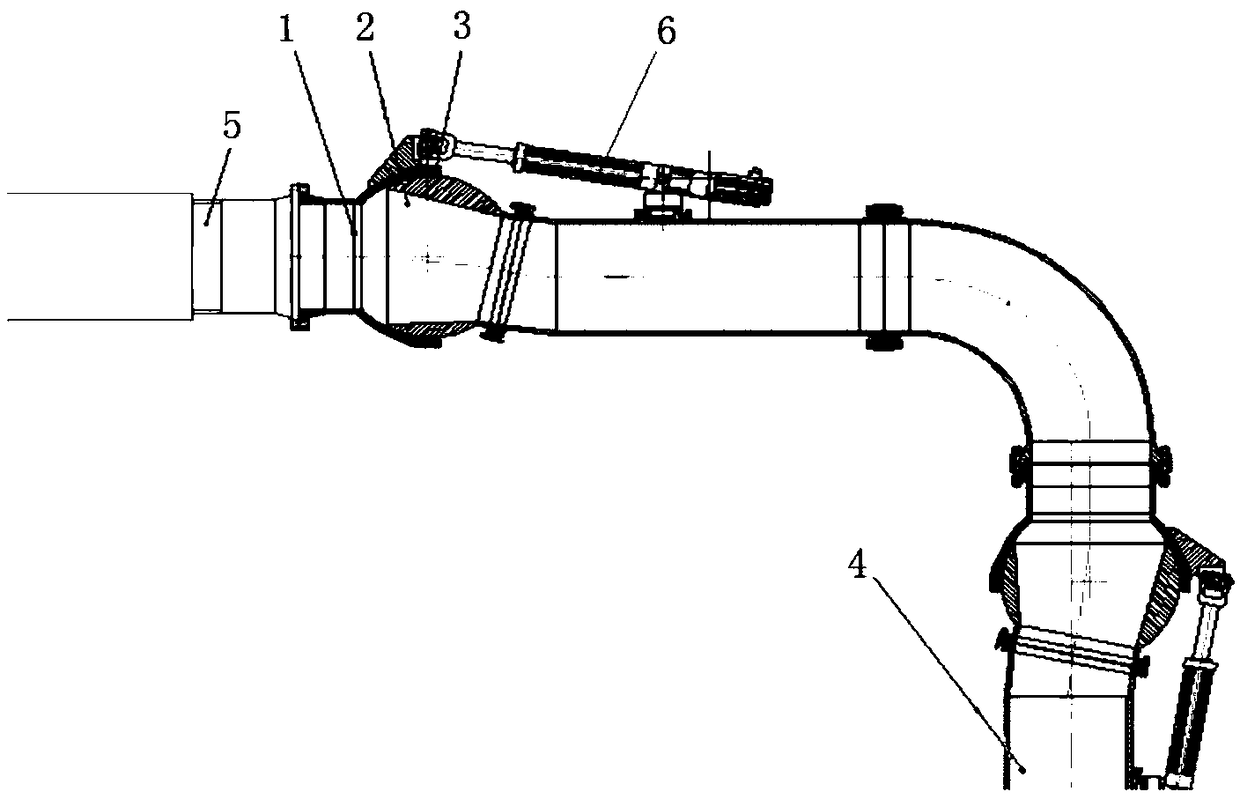 Space multi-degree-of-freedom spherical hinge joint and supporting device thereof