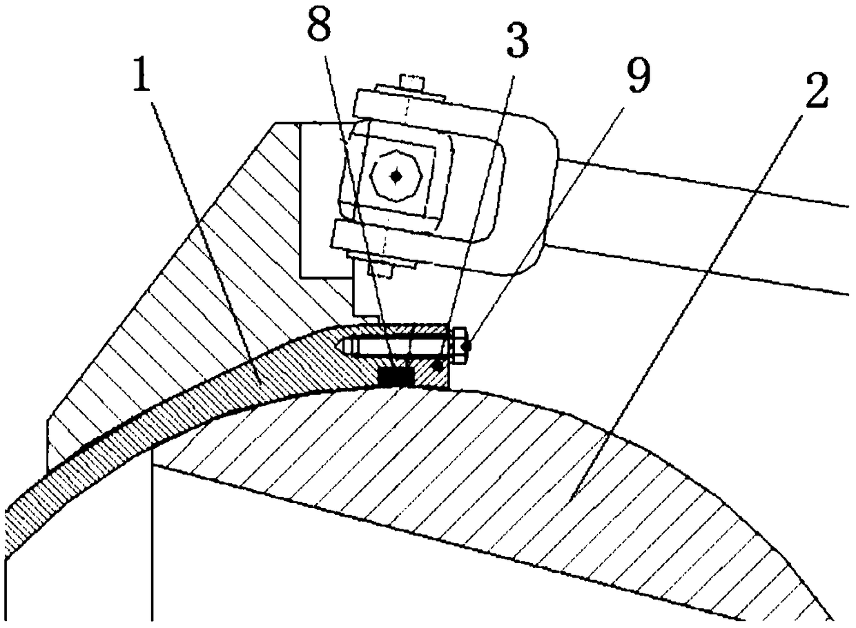 Space multi-degree-of-freedom spherical hinge joint and supporting device thereof