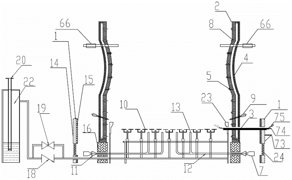 Ground waste gas combustion torch device