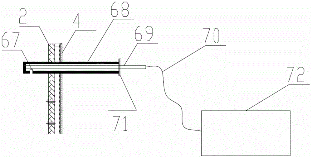 Ground waste gas combustion torch device