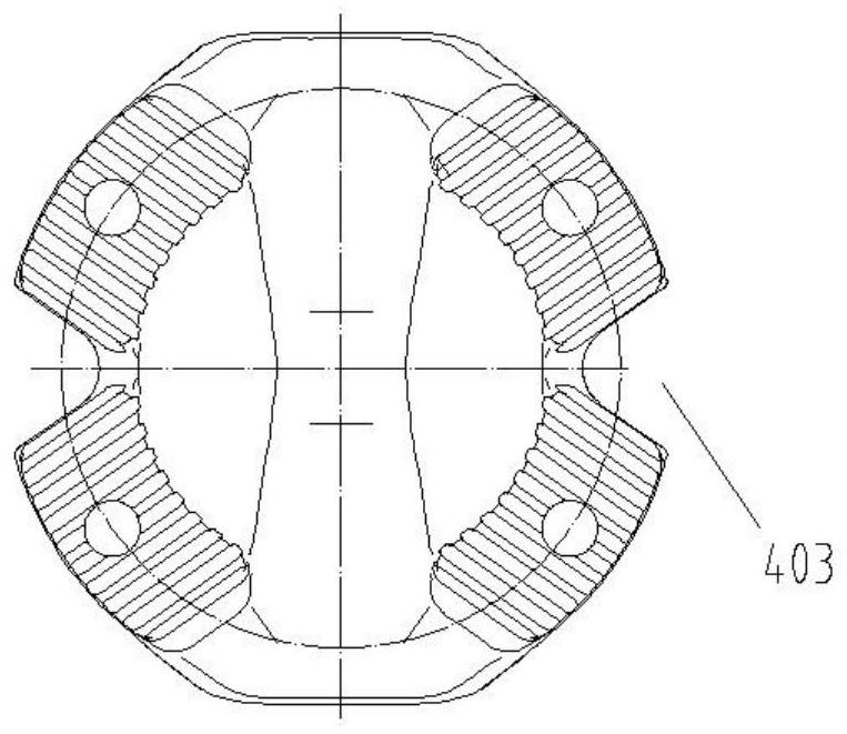 A universal jig for machining flange fork bolt holes